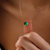 14K Gold Plated Birthstone Necklaces for Women